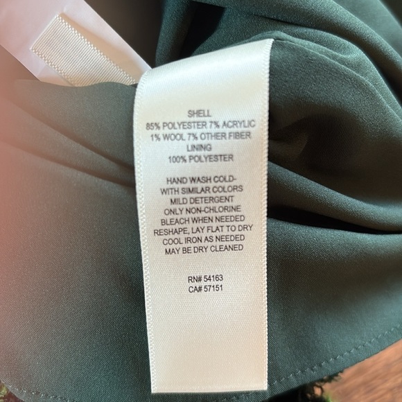 Eliza J sz 12 metallic green tweed holiday dress with black bows/rhinestones - Picture 11 of 13